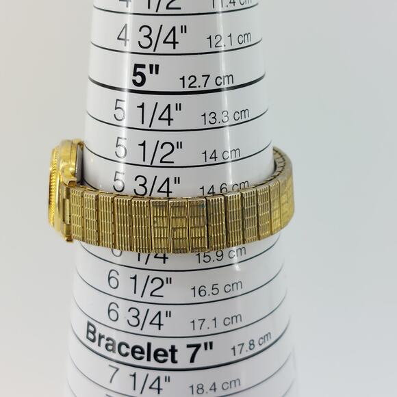 Edison Watch Gold Tone Bracelet Watch Wristwatch Japan Movt - Picture 3 of 16